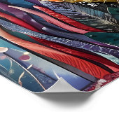 RAINBOW REEF MERMAID COLORFUL POSTER (Ecke)