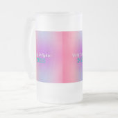 Rainbow Reflections Mattglas Bierglas (Vorderseite Links)