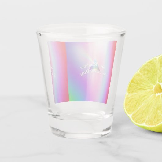 Rainbow Reflections Schnapsglas (Rückseite)