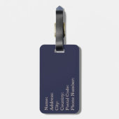 Rainbow-Reflektion im Retrostil Gepäckanhänger (Rückseite vertikal)