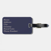 Rainbow-Reflektion im Retrostil Gepäckanhänger (Rückseite horizontal)