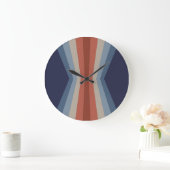 Rainbow-Reflektion im Retrostil Große Wanduhr (Zuhause)