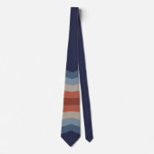 Rainbow-Reflektion im Retrostil Krawatte (Vorderseite)