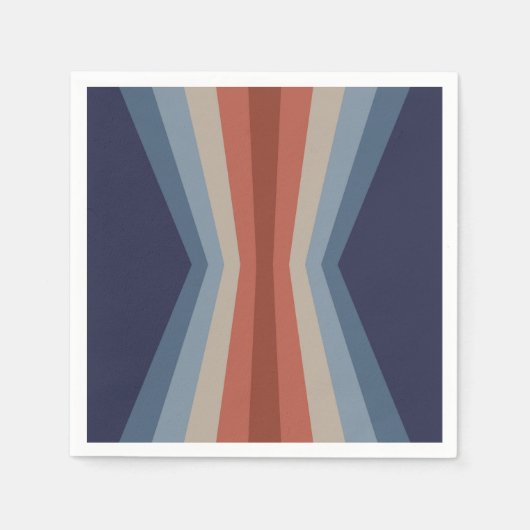 Rainbow-Reflektion im Retrostil Serviette (Vorderseite)