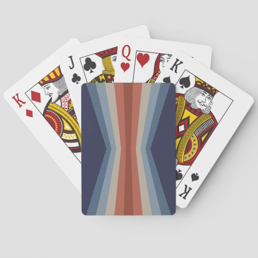 Rainbow-Reflektion im Retrostil Spielkarten (Rückseite)