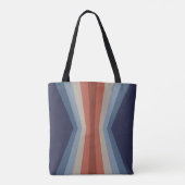 Rainbow-Reflektion im Retrostil Tasche (Rückseite)