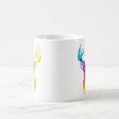 Rainbow Reindeer Kaffeetasse (Mittel)