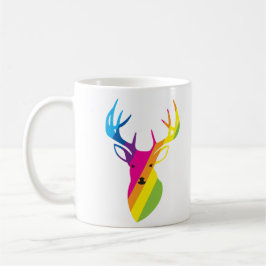 Rainbow Reindeer Kaffeetasse