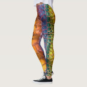 Rainbow Reptile Leather Leggings (Links)