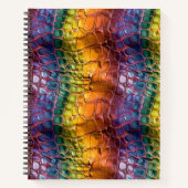 Rainbow Reptile Leather Notizblock (Vorderseite)