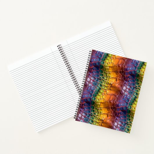 Rainbow Reptile Leather Notizblock (Innenseite)