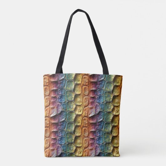 Rainbow Reptile Leather Tasche (Rückseite)