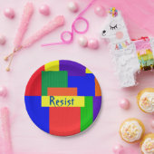 Rainbow Resist Patchwork Quilt Design Paper Teller (Party)