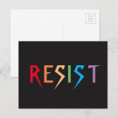 Rainbow Resist Postkarte (Vorne/Hinten)