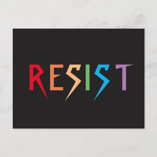 Rainbow Resist Postkarte (Vorderseite)