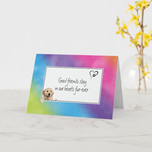 Rainbow Retriever Karte (Gelbe Blume)