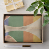 Rainbow Retro: Button-Up Style Decoupage Delights Seidenpapier (Geschenk)