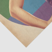 Rainbow Retro: Button-Up Style Decoupage Delights Seidenpapier (Detail)