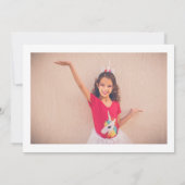 Rainbow Retro Class of 2024 Abschluss 2 Foto Einladung (Rückseite)