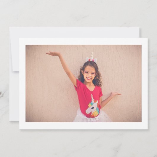 Rainbow Retro Class of 2024 Abschluss 2 Foto Einladung (Rückseite)