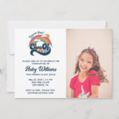 Rainbow Retro Class of 2025 Abschluss 2 Foto Einladung (Vorderseite)