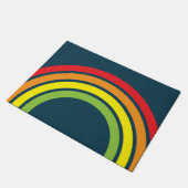 Rainbow Retro Floormat Fußmatte (Schrägansicht)