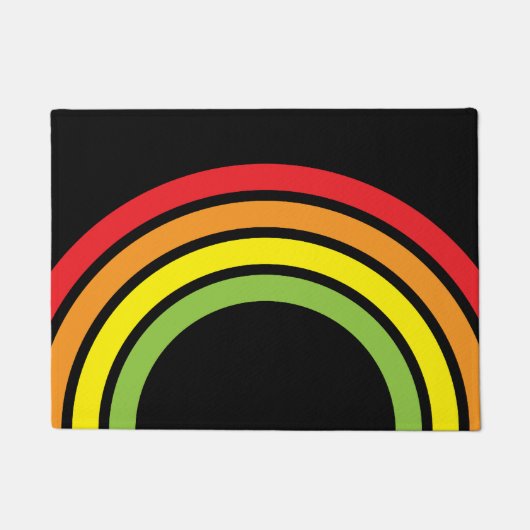 Rainbow Retro Floormat Fußmatte (Vorderseite)