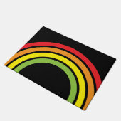 Rainbow Retro Floormat Fußmatte (Schrägansicht)