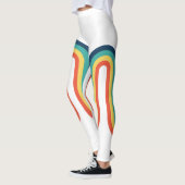 Rainbow Retro Strip Leggings (Links)
