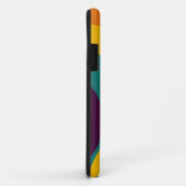 Rainbow Retro Wavy Muster 3 Case-Mate iPhone Hülle (Hinten/Rechts)