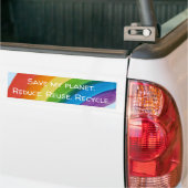 RAINBOW Rette meinen Planeten (anpassbar) Autoaufkleber (Auf Lkw)
