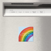 RAINBOW Rette meinen Planeten (anpassbar) Magnet (In Situ (Geschirrspüler))