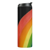 RAINBOW Rette meinen Planeten (anpassbar) Thermosbecher (Nach links gedreht)