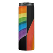 RAINBOW Rette meinen Planeten (anpassbar) Thermosbecher (Rückseite)