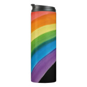 RAINBOW Rette meinen Planeten (anpassbar) Thermosbecher (Nach rechts gedreht)