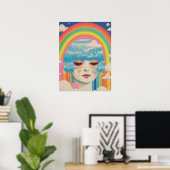 Rainbow Reverie Poster (Heimbüro)