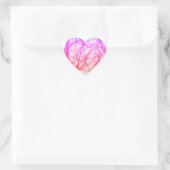 Rainbow Rhapsody Herz-Aufkleber (Tasche)