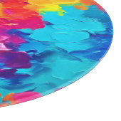 Rainbow Rhapsody Painting Schneidebrett (Ecke)