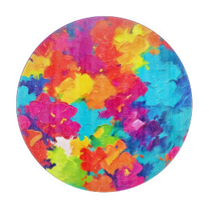 Rainbow Rhapsody Painting Schneidebrett