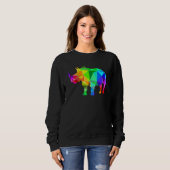 Rainbow Rhino Sweatshirt (Vorne ganz)
