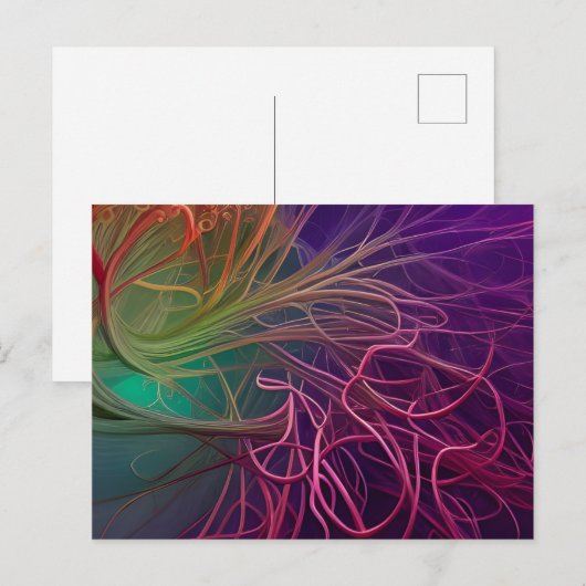 Rainbow Rhizomes Postkarte (Vorne/Hinten)