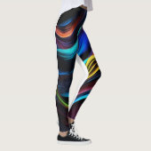 "Rainbow Rhythms: Multicolored Mirage Leggings" Leggings (Rechts)