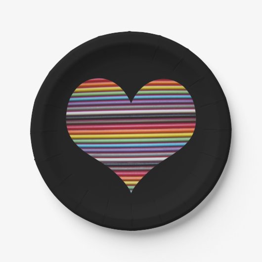 Rainbow Ribbon Cable Heart Paper Teller (Vorderseite)