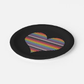 Rainbow Ribbon Cable Heart Paper Teller (Schrägansicht)