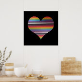 Rainbow Ribbon Cable Wall Poster (Küche)