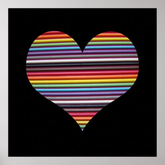 Rainbow Ribbon Cable Wall Poster (Vorne)