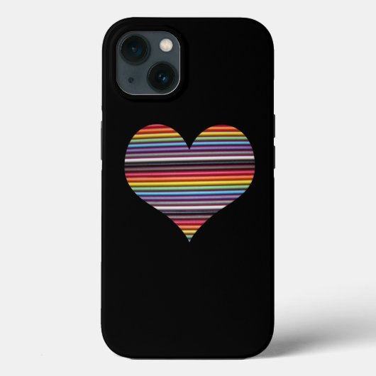 Rainbow Ribbon Kabelherz iPhone 7 Plus Fall Case-Mate iPhone Hülle (Rückseite)