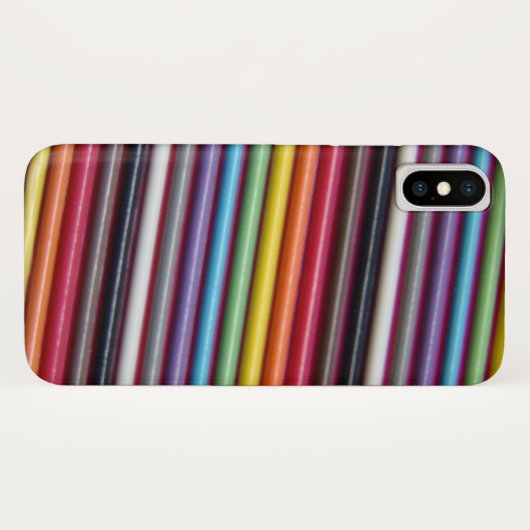 Rainbow Ribbon Kabeltextur Case-Mate iPhone Hülle (Rückseite (Horizontal))