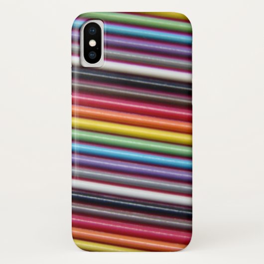 Rainbow Ribbon Kabeltextur Case-Mate iPhone Hülle (Rückseite)
