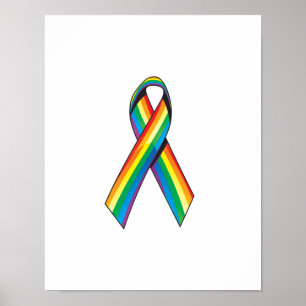 Rainbow Ribbon Poster